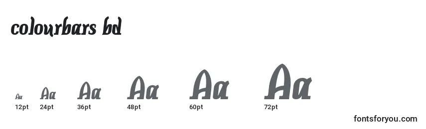 Colourbars bd Font Sizes