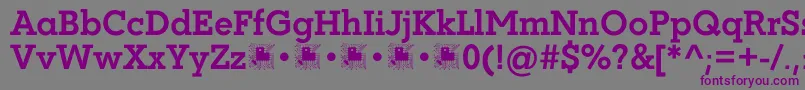 Coltan Gea Bold demo FFP-Schriftart – Violette Schriften auf grauem Hintergrund