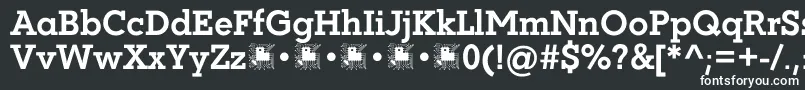 Coltan Gea Bold demo FFP Font – White Fonts on Black Background