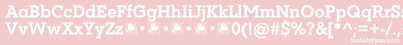 Coltan Gea Bold demo FFP Font – White Fonts on Pink Background