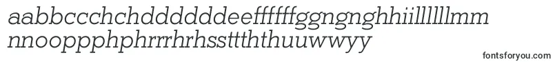 Шрифт Coltan Gea LightItalic demo FFP – валлийские шрифты