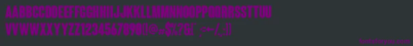 Шрифт Coluna Rounded – фиолетовые шрифты на чёрном фоне