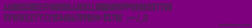 Coluna Sketch Font – Black Fonts on Purple Background