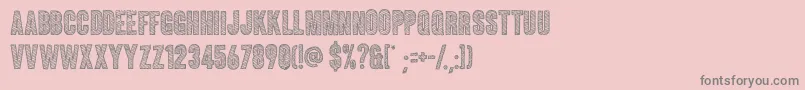 Coluna Sketch Font – Gray Fonts on Pink Background