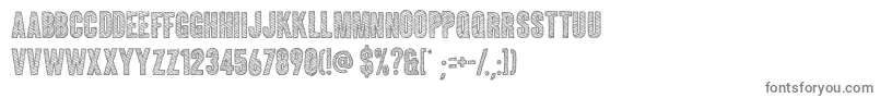 フォントColuna Sketch – 白い背景に灰色の文字