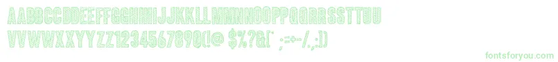 Coluna Sketch-Schriftart – Grüne Schriften