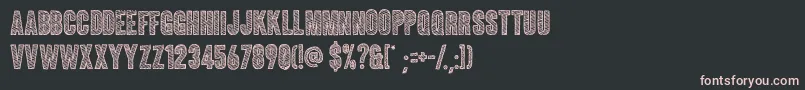 Coluna Sketch Font – Pink Fonts on Black Background