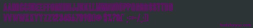 Coluna Sketch Font – Purple Fonts on Black Background