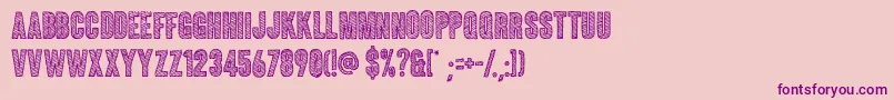 Coluna Sketch Font – Purple Fonts on Pink Background