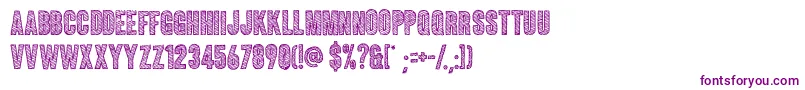 Coluna Sketch Font – Purple Fonts on White Background