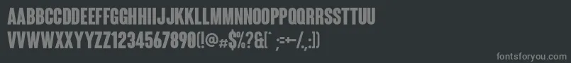 Coluna Font – Gray Fonts on Black Background