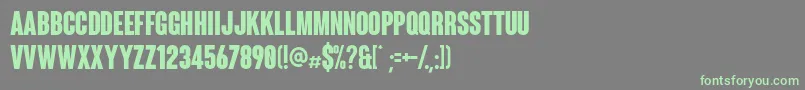 Coluna Font – Green Fonts on Gray Background