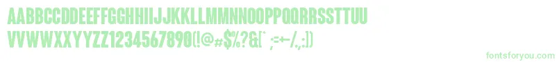 Coluna Font – Green Fonts on White Background