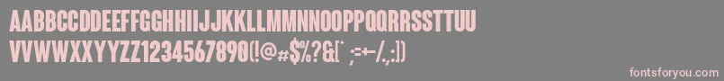 Coluna Font – Pink Fonts on Gray Background