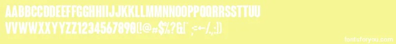 Coluna Font – White Fonts on Yellow Background