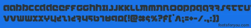 Шрифт combatdroid – чёрные шрифты на синем фоне