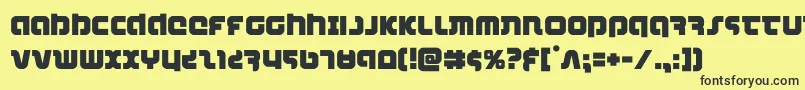 combatdroid Font – Black Fonts on Yellow Background