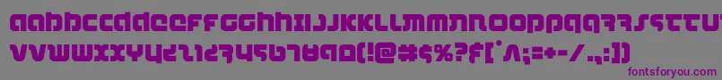 combatdroid Font – Purple Fonts on Gray Background