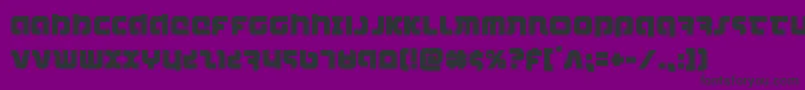 combatdroid-Schriftart – Schwarze Schriften auf violettem Hintergrund