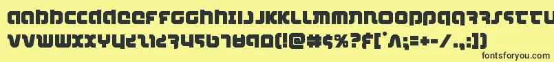 combatdroid Font – Black Fonts on Yellow Background