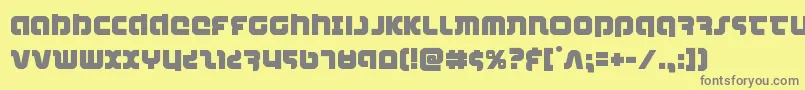 combatdroid Font – Gray Fonts on Yellow Background