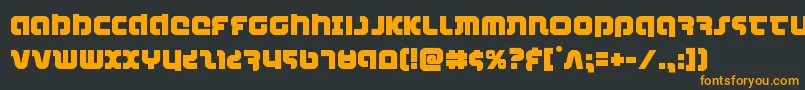 combatdroid Font – Orange Fonts on Black Background