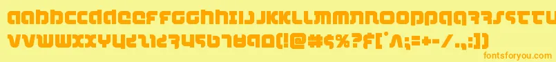 combatdroid Font – Orange Fonts on Yellow Background