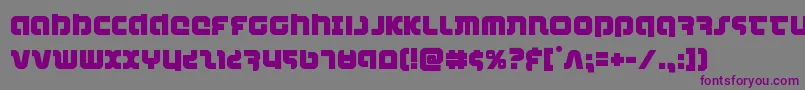 combatdroid Font – Purple Fonts on Gray Background