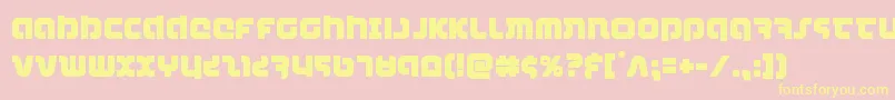 combatdroid Font – Yellow Fonts on Pink Background