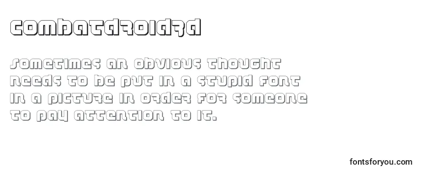 Combatdroid3d Font