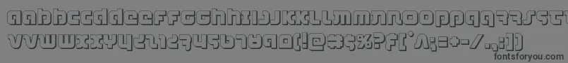 combatdroid3d Font – Black Fonts on Gray Background