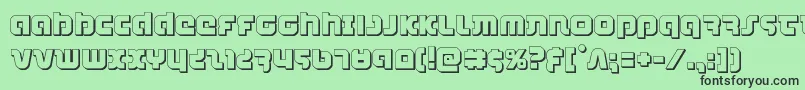 combatdroid3d Font – Black Fonts on Green Background