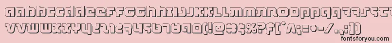 combatdroid3d Font – Black Fonts on Pink Background