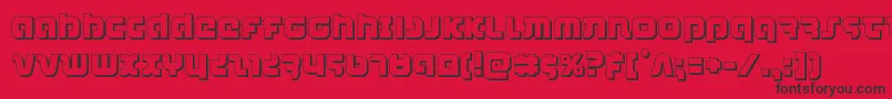 combatdroid3d Font – Black Fonts on Red Background