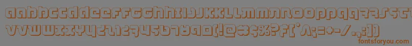 combatdroid3d Font – Brown Fonts on Gray Background