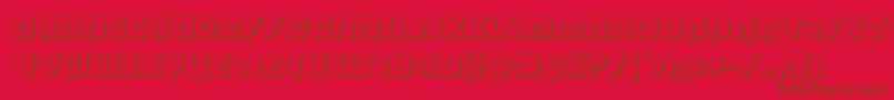 combatdroid3d Font – Brown Fonts on Red Background