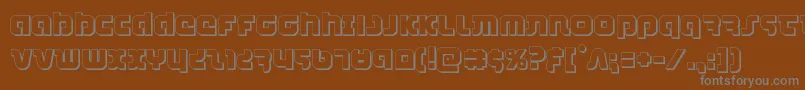 combatdroid3d Font – Gray Fonts on Brown Background