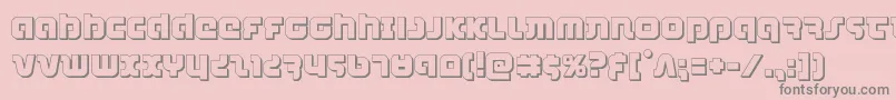combatdroid3d Font – Gray Fonts on Pink Background