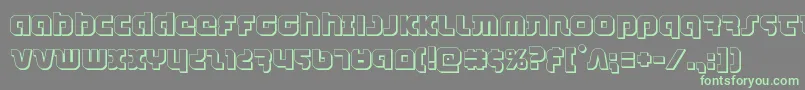 combatdroid3d Font – Green Fonts on Gray Background