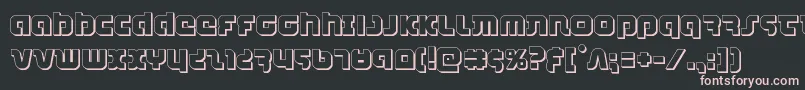 combatdroid3d Font – Pink Fonts on Black Background