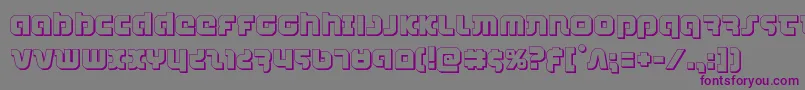combatdroid3d Font – Purple Fonts on Gray Background