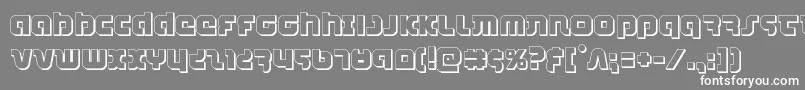 combatdroid3d Font – White Fonts on Gray Background