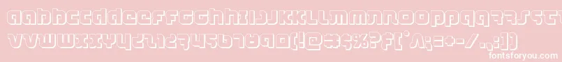 combatdroid3d Font – White Fonts on Pink Background
