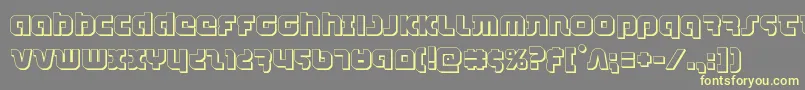 combatdroid3d Font – Yellow Fonts on Gray Background