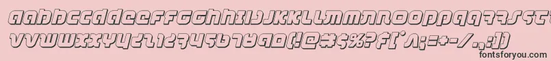 combatdroid3dital Font – Black Fonts on Pink Background