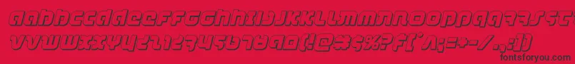 combatdroid3dital Font – Black Fonts on Red Background