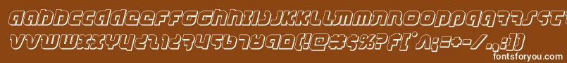 combatdroid3dital Font – White Fonts on Brown Background