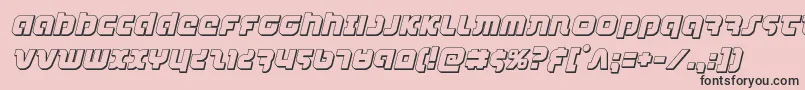 combatdroid3dital Font – Black Fonts on Pink Background