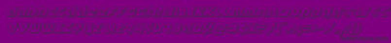 combatdroid3dital Font – Black Fonts on Purple Background