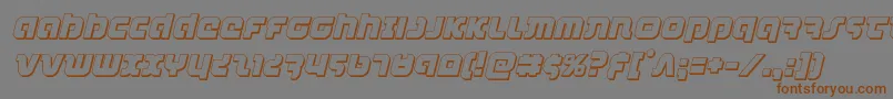 combatdroid3dital Font – Brown Fonts on Gray Background